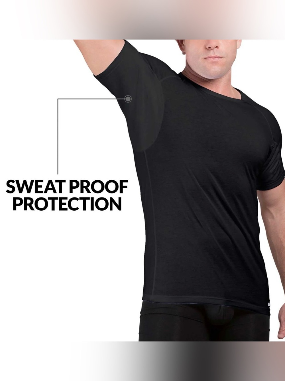 EJIS Brand New Crew Neck Cotton Sweat Proof Undershirt For Men SZ.M